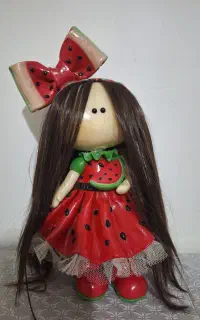 عروسک روسی یلدایی خمیری