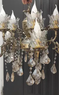 لوستر برنز ده شاخه