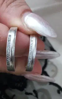 ۲عدد حلقه ازدواج نقره زنانه و مردانه