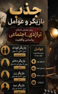 جذب بازیگر و عوامل برای تئاتر