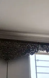 قاب چوبی پرده