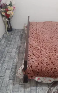 فروش تخت اهنی دونفره محکم وتمیزقلعه حسینه