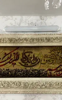 «تابلو فرش دستباف نفیس و ان یکاد با قاب سلطنتی»