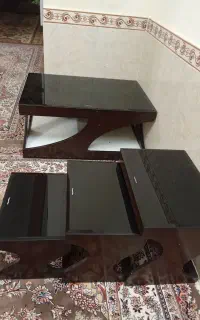 میر عسلی بزرگ و کوچک ۴تیکه تمیز در حد نو