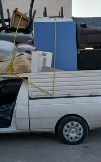 حمل بار اثاثیه منزل وانت اریسان خاور کارگر خالی..
