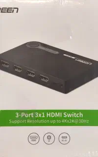 سوئیچ HDMI یوگرین UGREEN 3 Port HDMI Switch 40234