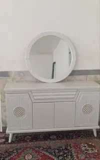 آیینه وکنسولی سفید ام دی اف