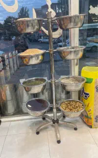استند خشکبار کاسه ای تمام استیل