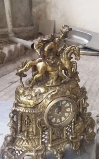 رو میزی آنتیک شوالیه سوار بر اسب
