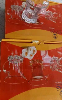 استکان چای خوری زیبا ، شفاف