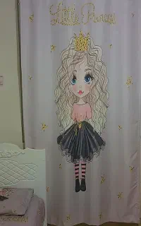 پرده وروتختی دخترونه طوسی روشن