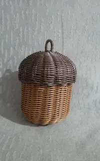 سبدهای حصیری دست بافت