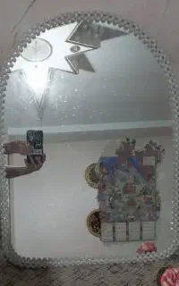 آینه دست ساز مروارید بافی