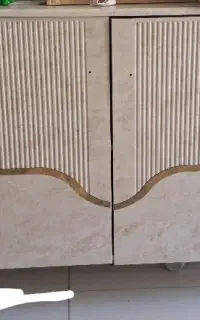 ست آینه کنسول و میزtv و عسلی و میز وسط طرح مرمر
