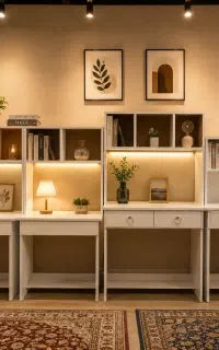 کتابخانه/میز تحریر/کمد/دراور/مبل خانی مقدم