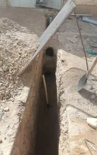 نیرو برای فاضلاب داخل کوچه