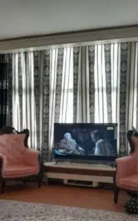پرده پذیرایی و اتاق خواب