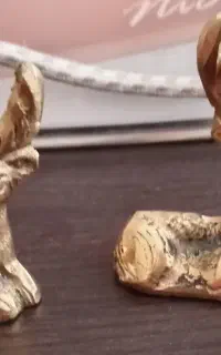 مجسمه برنز دو عدد نو نو