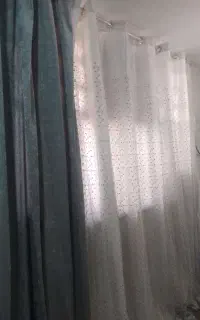 پرده دو تیکه مخمل و گیپور