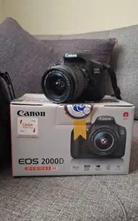 دوربین Canon EOS 2000D در حد نو کمتر از ۱۵۰۰ شات