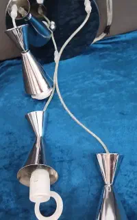 لوستر استیل سقفی ۳ شاخه