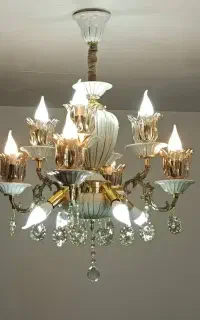 لوستر پر فروش و پر نور آنیسا مخلوط چینی و برنز