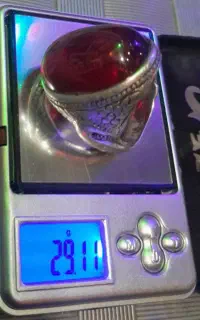 انگشتر نقره دو کبوتر یاقوت فخر