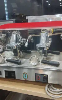 قهوه ساز صنعتی دو گروپ همراه اسیاب صنعتی و تابلو