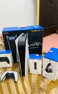 پکیج کامل کنسول ps5 در حد نو