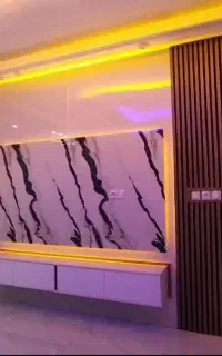 اجرای تی وی وال کابینت کمد ترموال ماربل دیوار پوش