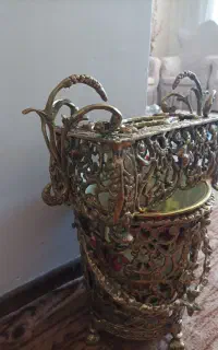 برنز سطل زباله و ساعت
