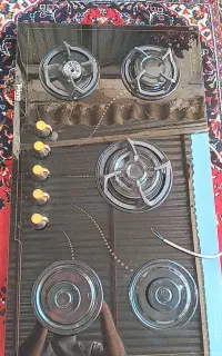 گاز رو میزی شیشه ای