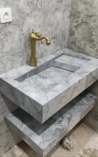ساخت روشویی مدرن سرامیکی اسلب