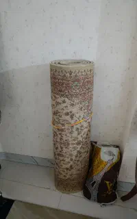 فرش کناره یک در چهار کرم گردویی