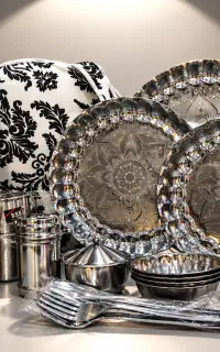 پک مسافرتی استیل (ظروف غذاخوری)
