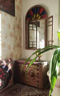 آینه و کنسول چوبی سنتی