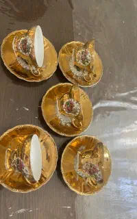 چای خوری دنسی کاغذی طلایی تاج نشان ژاپن