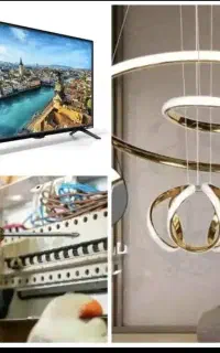 برقکاری.نصب تلوزیونTv.لوستر و آنتن