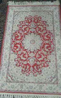 قالیچه وپادری دستبافت گل برجسته