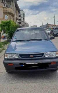 پراید صبا آبی اطلسی مدل ۸۵ دوگانه دستی
