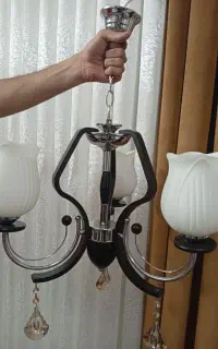لوستر خوشگل و زیبا چوبی مناسب حال و اتاق خواب