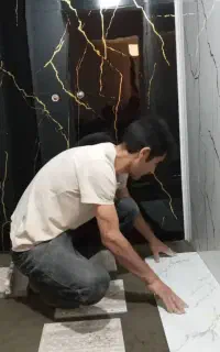 کاشیکاری با چسب، سرامیک کاری کاشی کاری ،خرده کاری