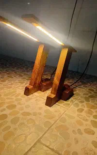 فروش یک جفت آباژور چوبی