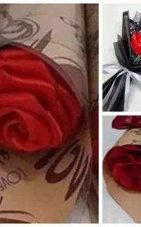 دسته گل های روبانی