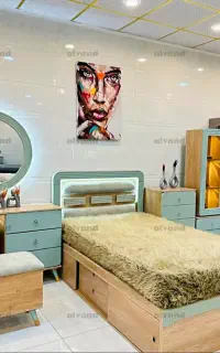 سرویس تخت خواب نوجوان میز تحریر کتابخانه کمد