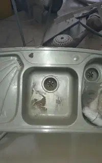 سینک ظرفشویی در حد