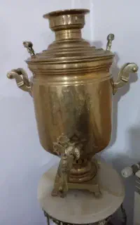 سماور ذغالی برنجی روسی قدیمی