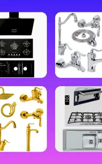 پک ویژه/ گازتوکار رومیزی هود سینک شیرآلات VR8534