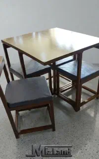 میز و صندلی چوبی سولن