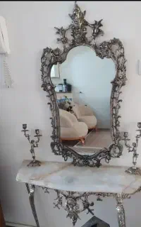 خرید وفروش آینه شمعدان کنسول لوستر سماور بوفه ساعت